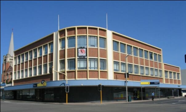 power board offices heritage building facade