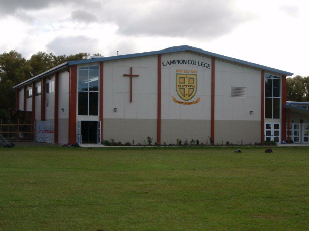 exterior of college school building