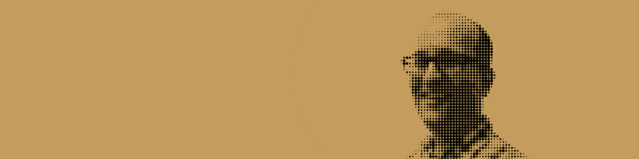 gold background with person