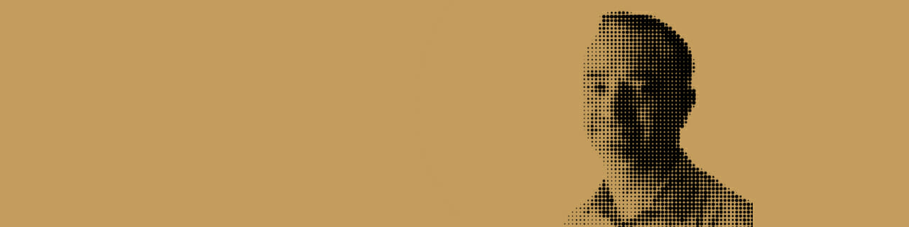 gold background with person