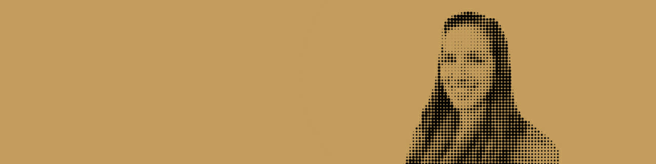 gold background with person