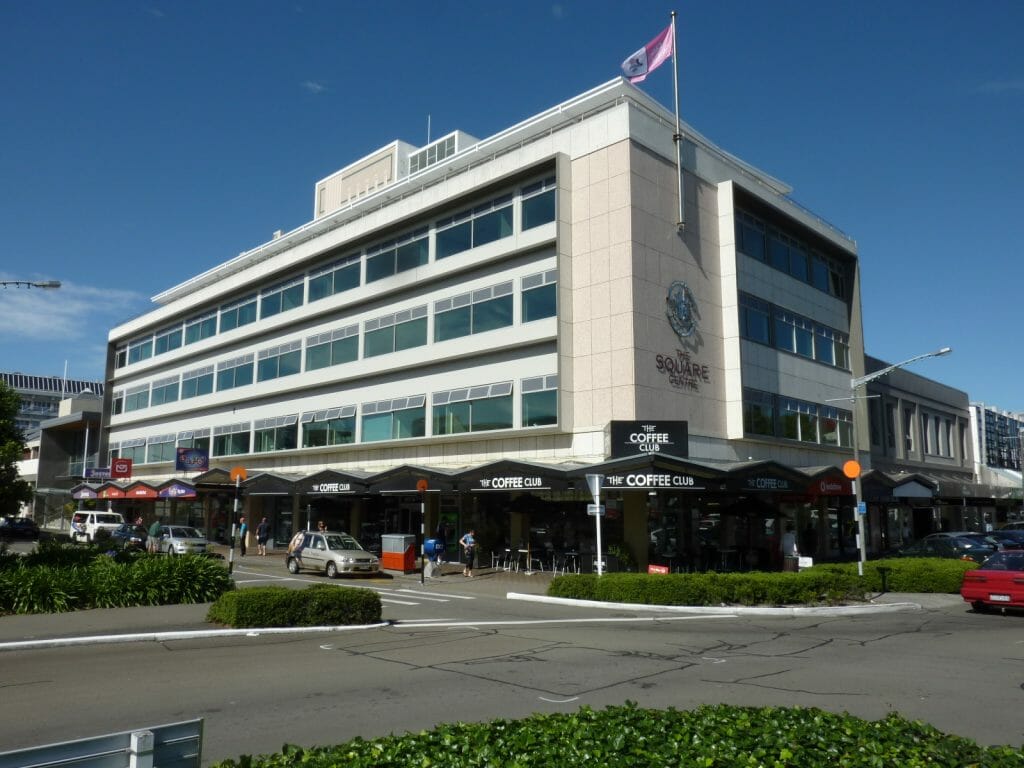 a building with many windows